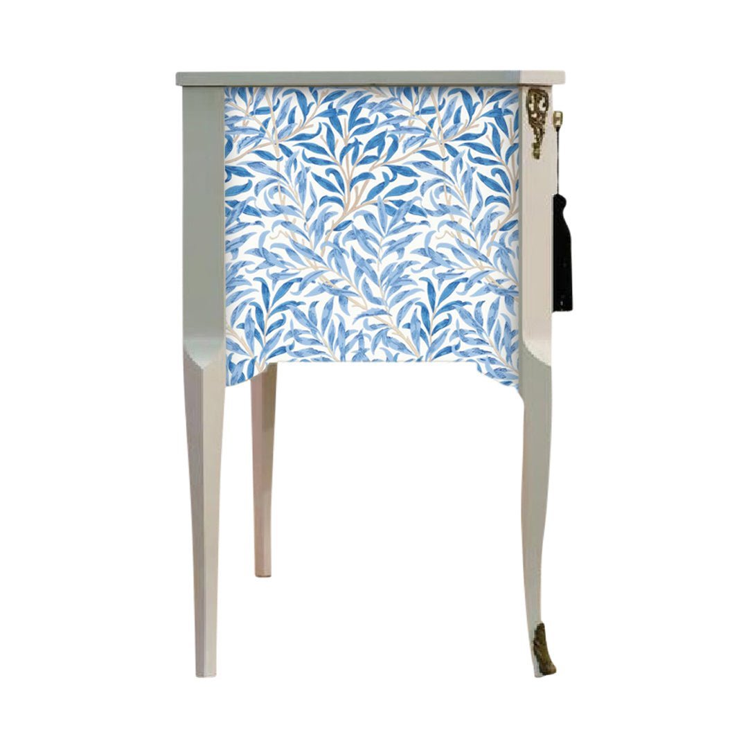 717 - William Morris Louis XV Commode-Blue - Morris Wallpaper