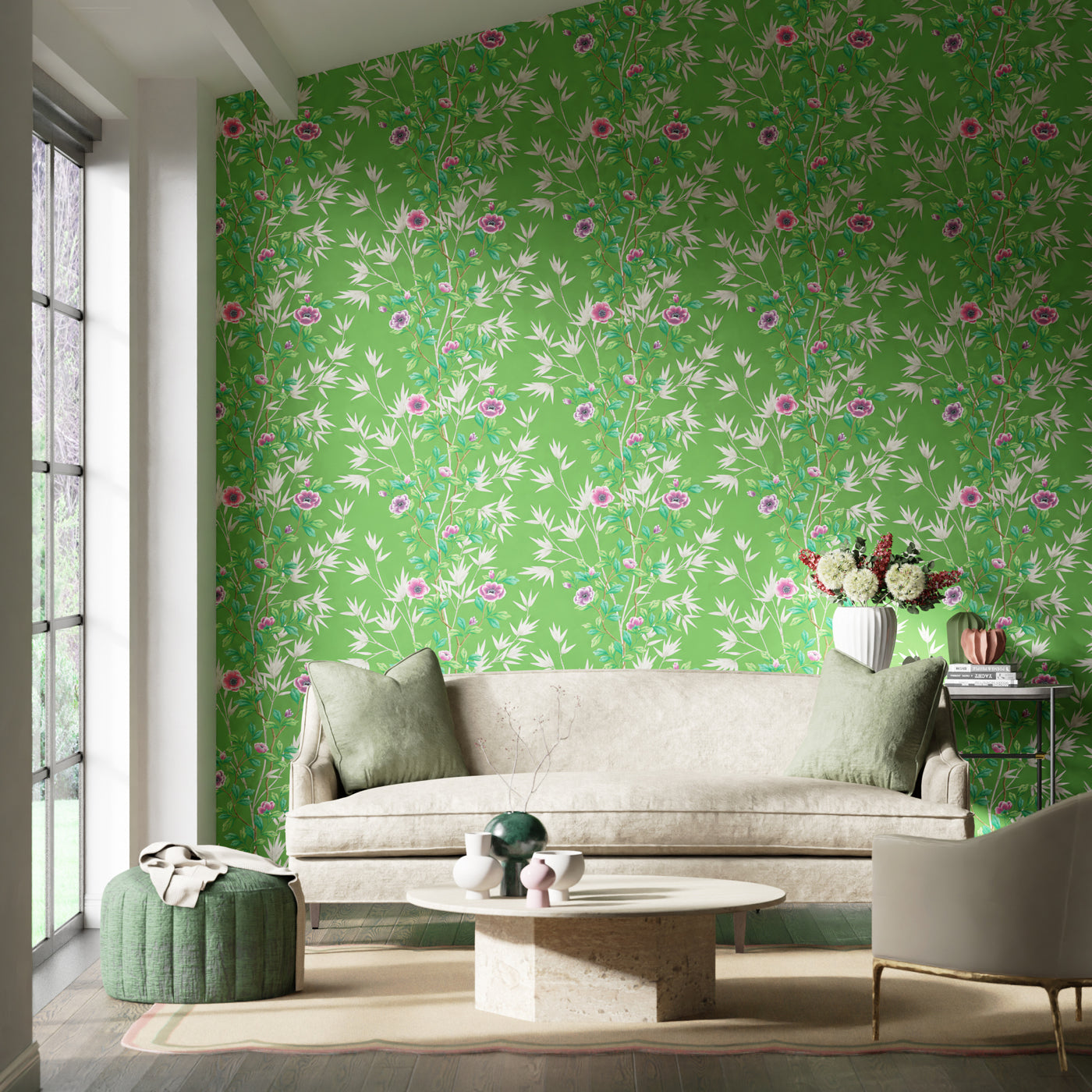 Lady Alford Wallpaper - Apple/Magenta - HDHW112900