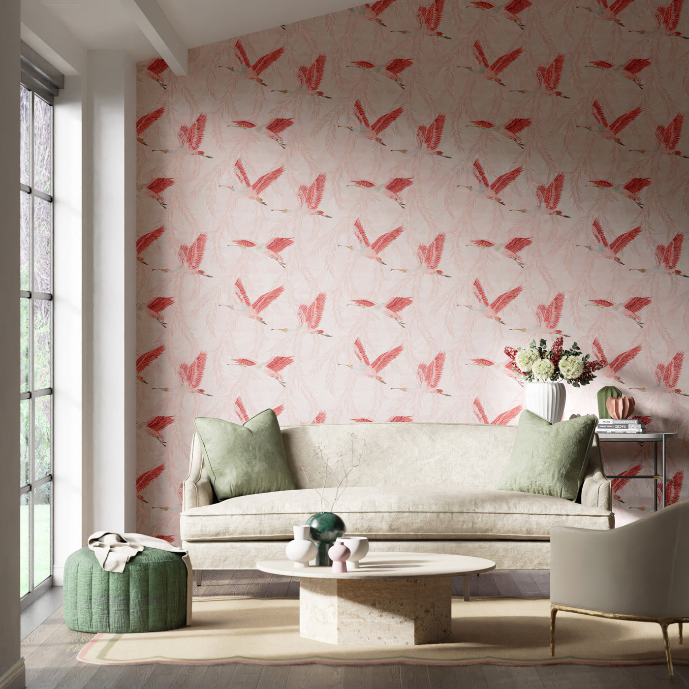 Valentina Wallpaper - Blush/Blossom - HDHW112911