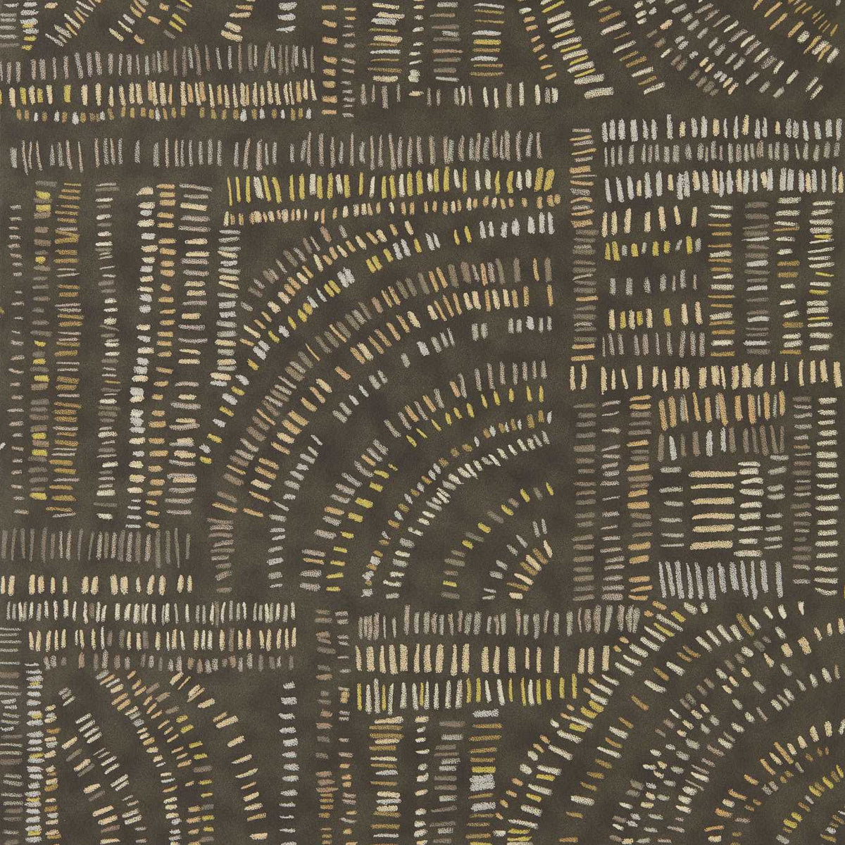 Frescoes Wallpaper - Charcoal / Chalk / Limestone - HDMW113291