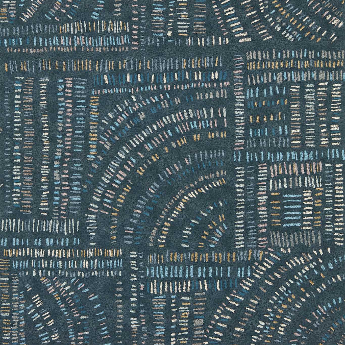 Frescoes Wallpaper - Sapphire / Kyanite / Quartz - HDMW113295
