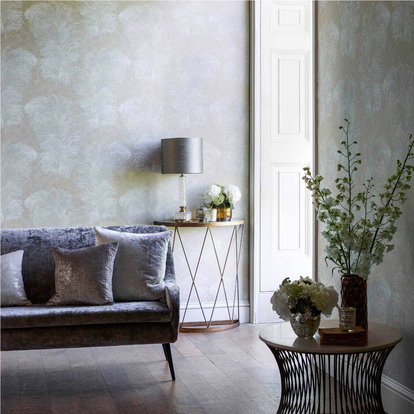 Operetta Wallpaper - Slate - HGAT111237