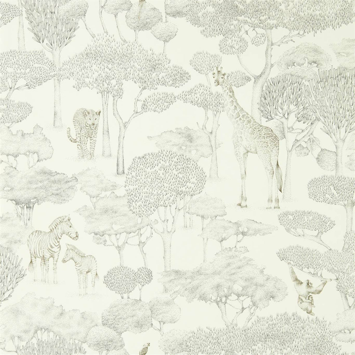 Shamwari Wallpaper - Chalk/Slate - HMIW112243