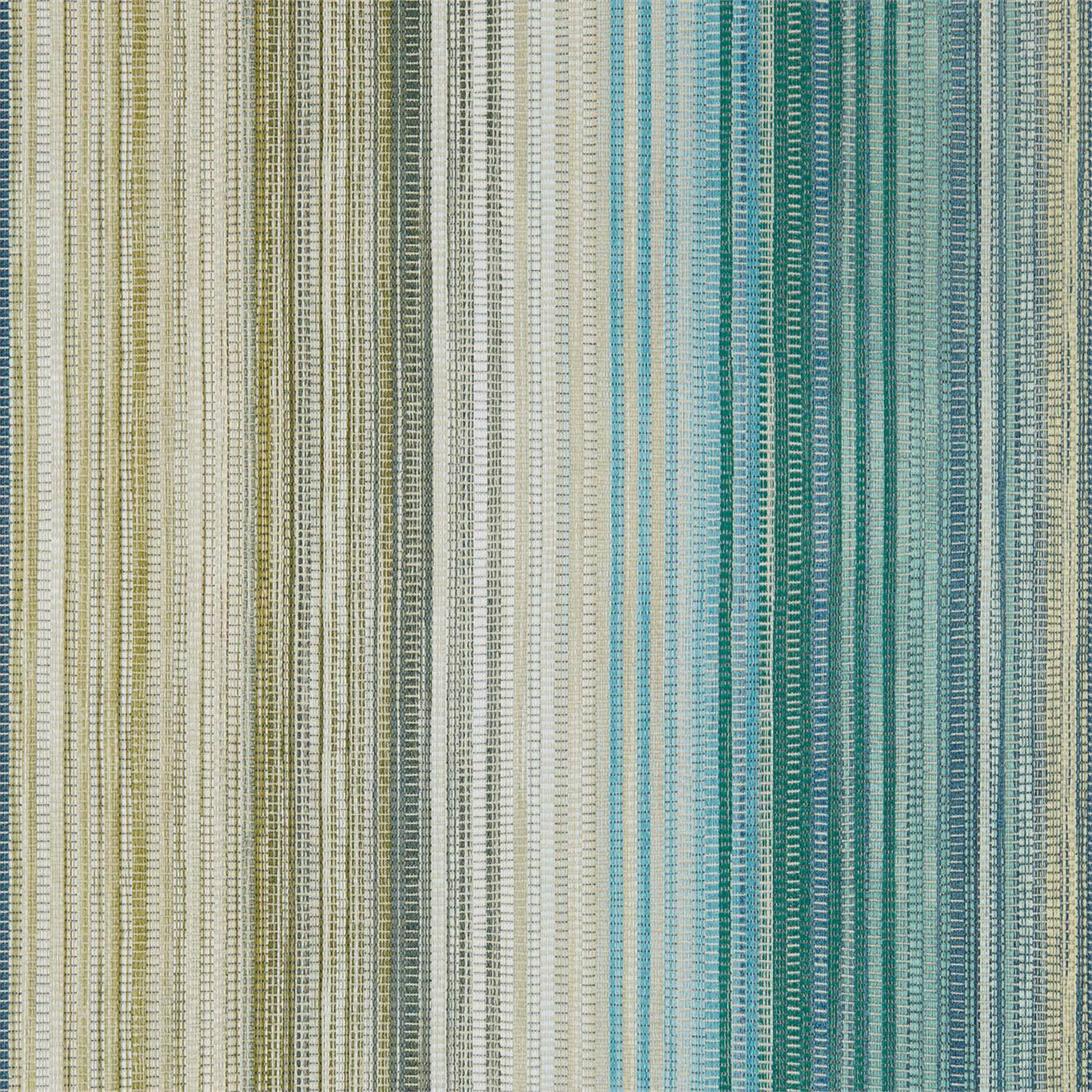 Spectro Stripe Wallpaper - Emerald/Marine - HMWF111962