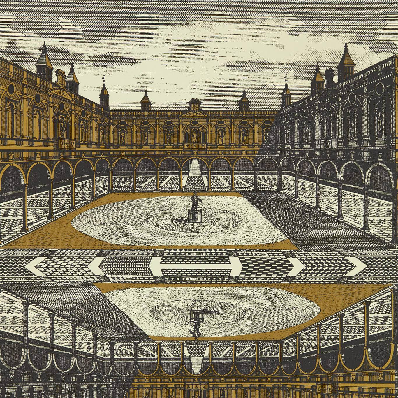 Zoffany Royal Exchange Wallpaper in Paris Grey/Gold - ZPLW312973 ...
