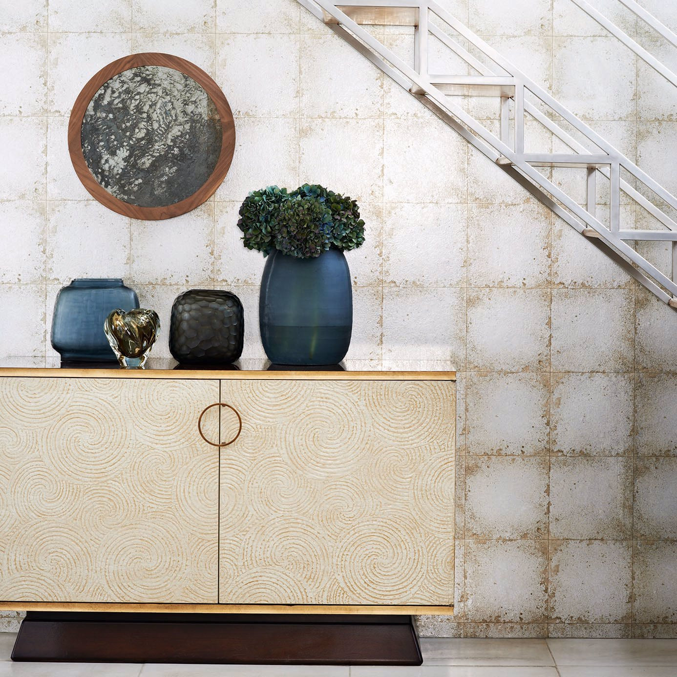 Lustre Tile Wallpaper - Silver - ZTOT312829