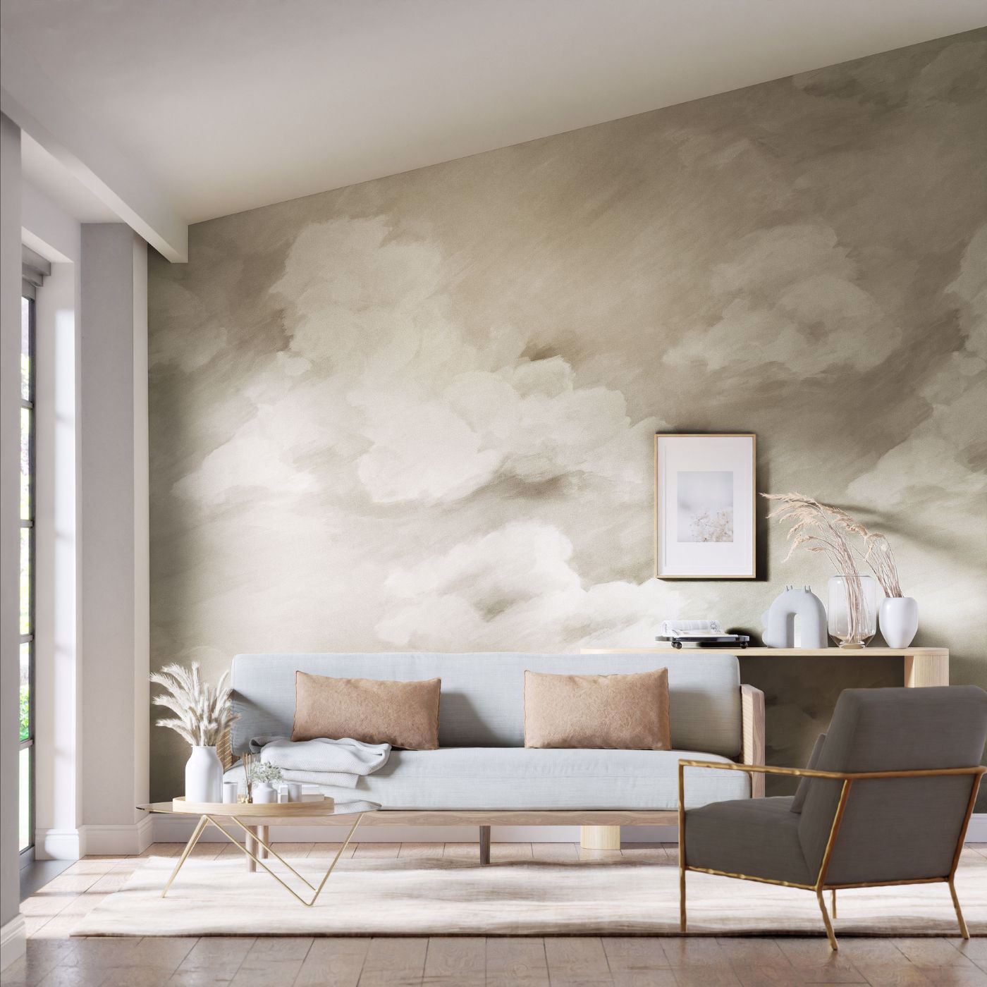 Air Wallpaper - Golden Light - Harlequin - HC4W113002 - Morris Wallpaper