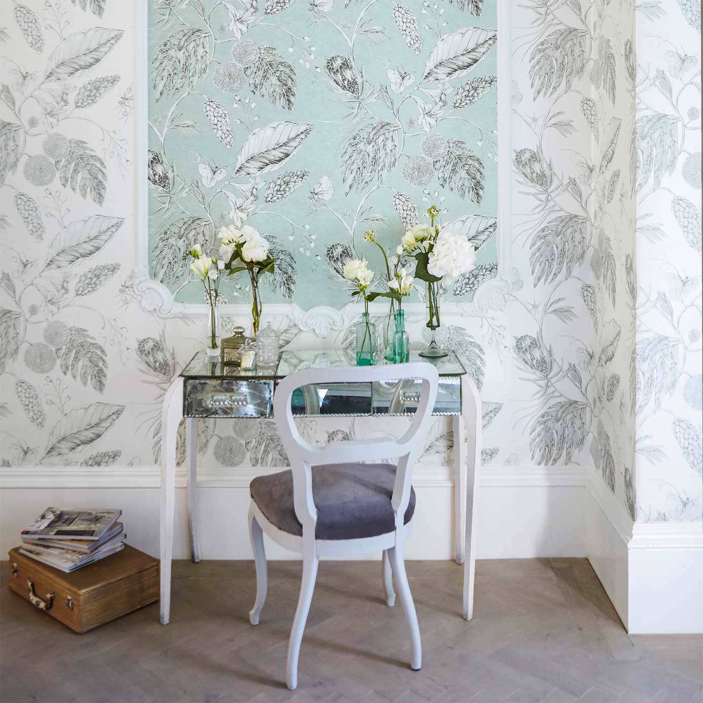 Amborella Wallpaper - Seaglass - Harlequin - HGAT111224 - Morris Wallpaper