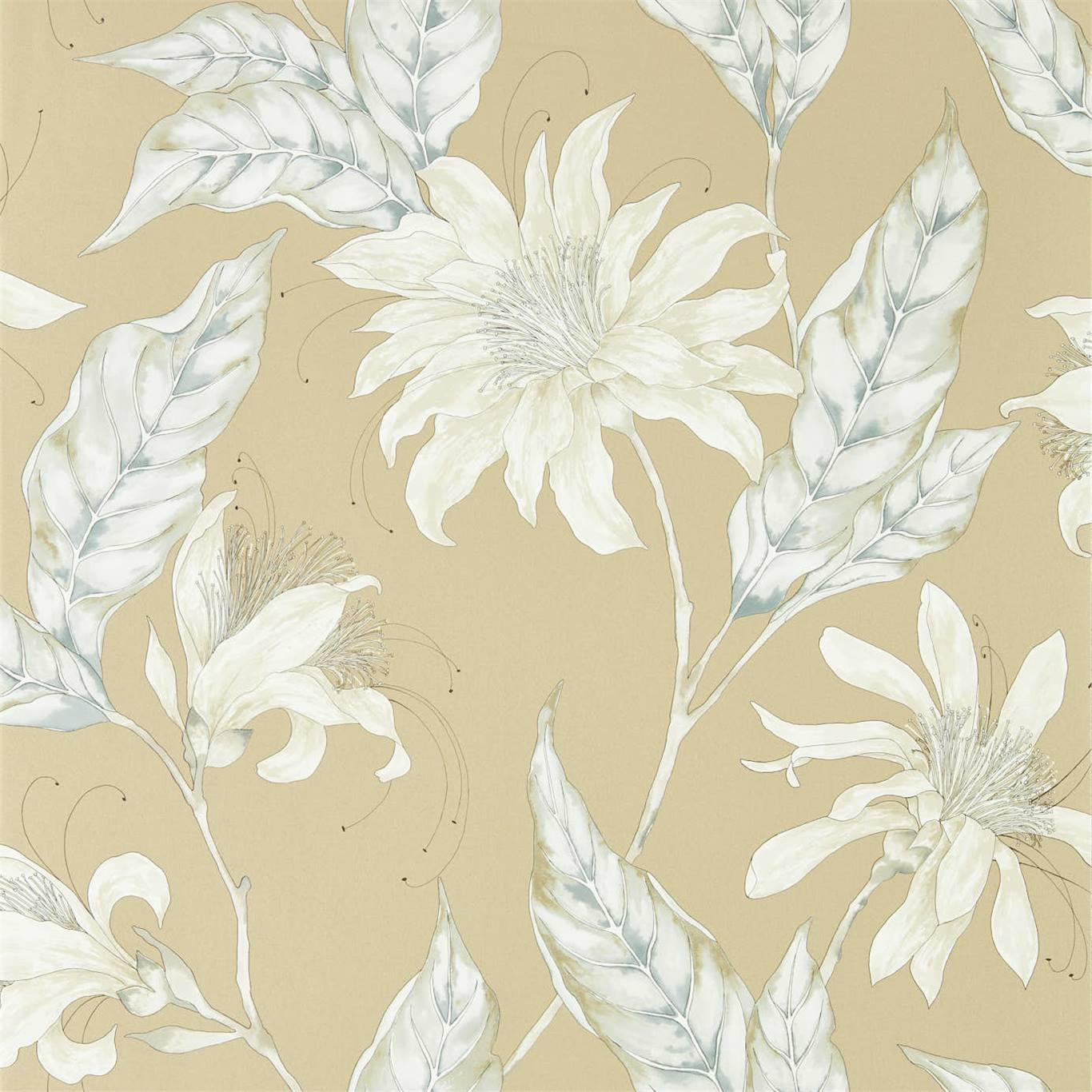 Ananda Wallpaper - Gold - Harlequin - HMIW112254 - Morris Wallpaper