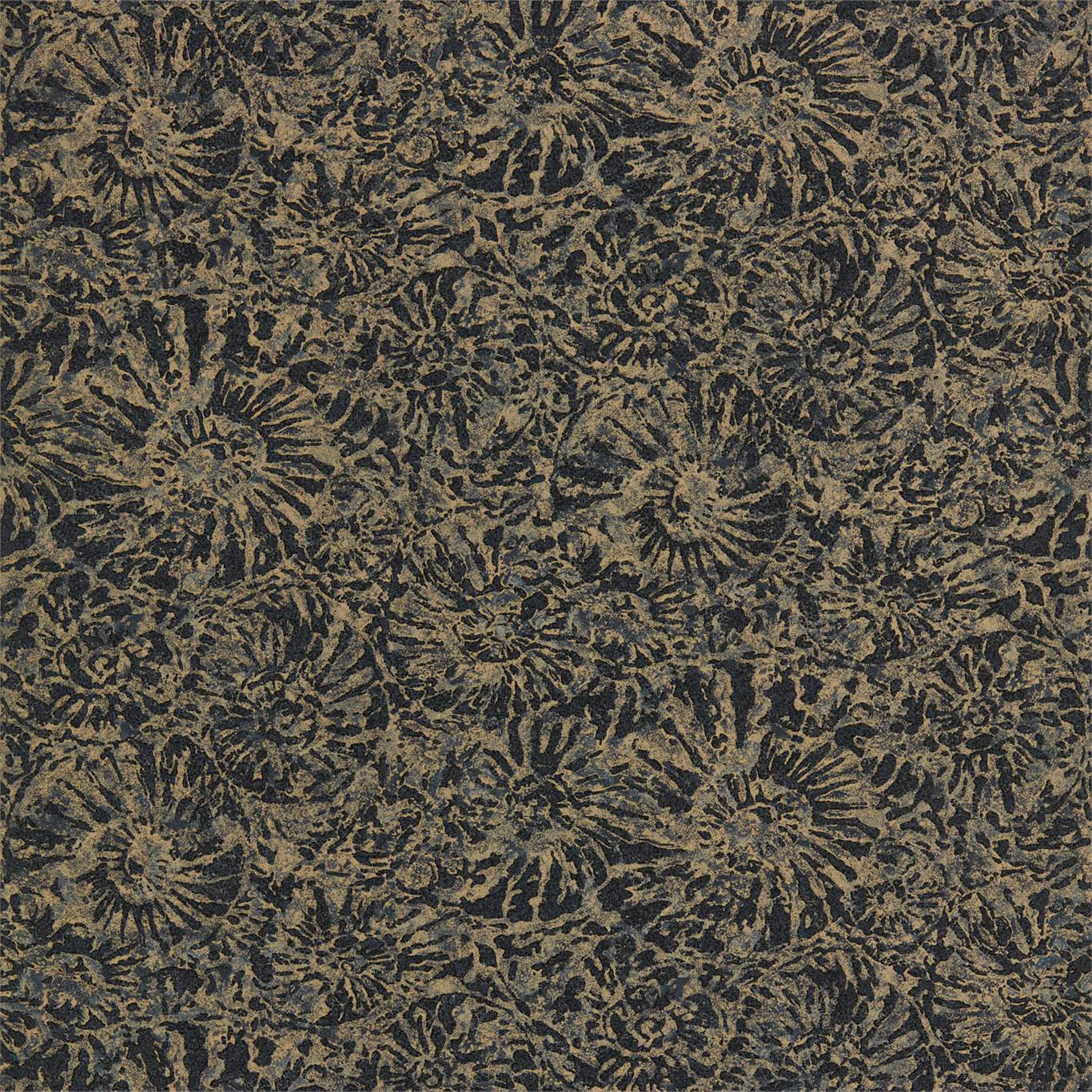 Anthology Ammonite Wallpaper - Charcoal/Brass - Harlequin - EANW112562 - Morris Wallpaper