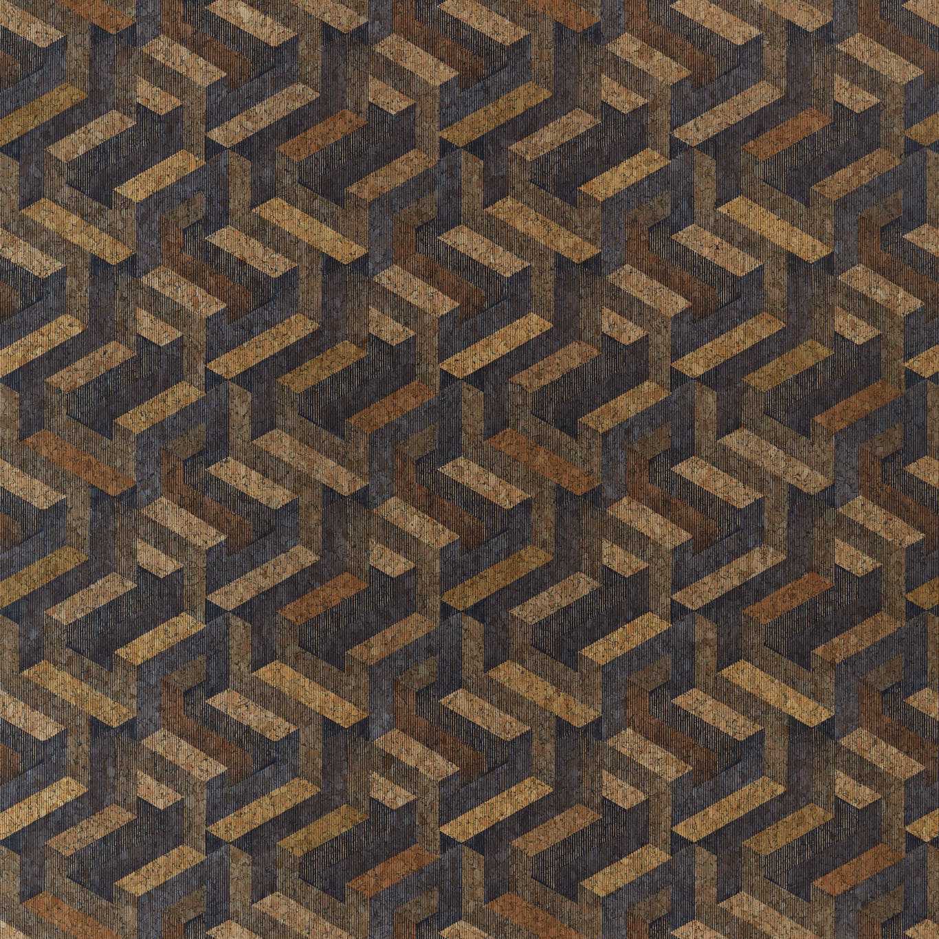 Anthology Escheresque Wallpaper - Charcoal/Natural - Harlequin - EANW112582 - Morris Wallpaper