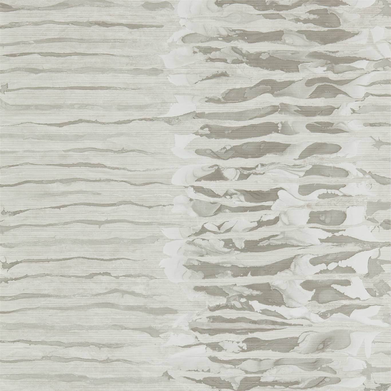 Anthology Ripple Stripe Wallpaper - Mist - Harlequin - EANW112580 - Morris Wallpaper