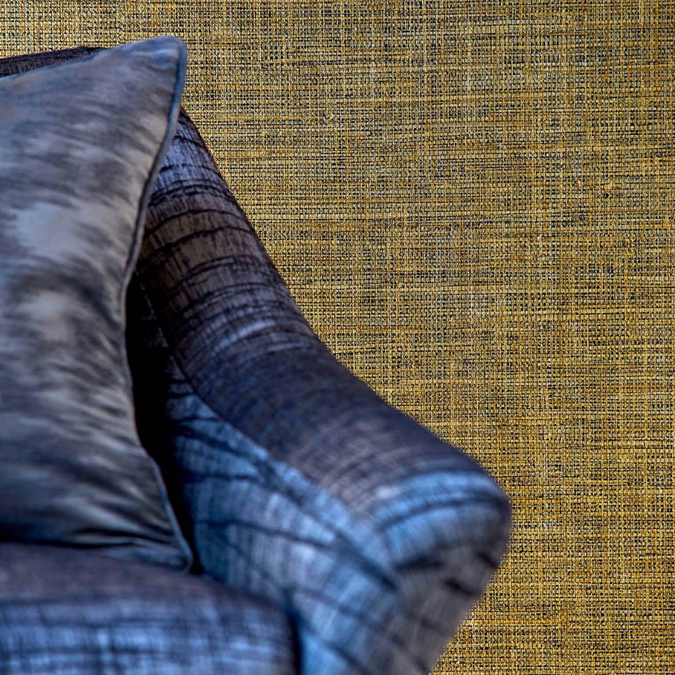 Anthology Seri Raphia Wallpaper - Urban Gold - Harlequin - EANW112595 - Morris Wallpaper