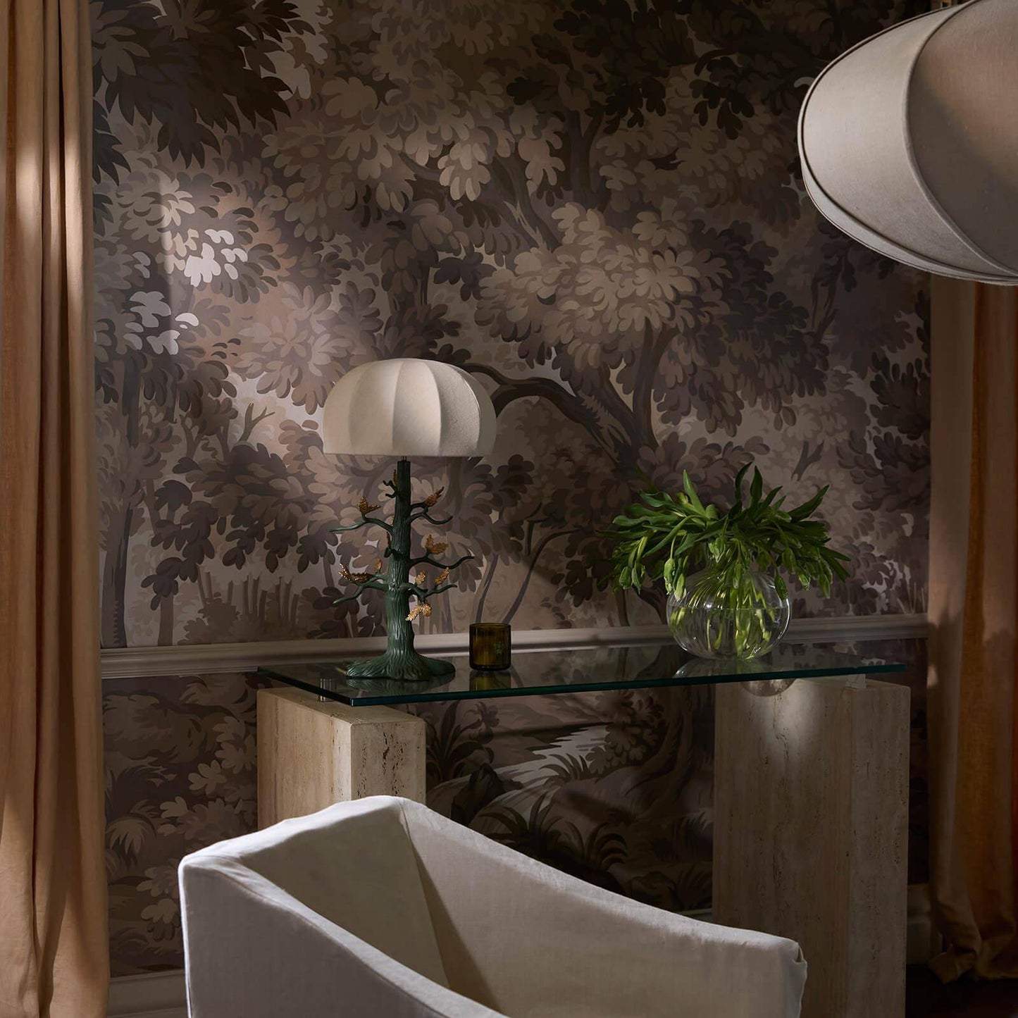 Arborea Wallpaper - Earth - House of Hackney - 1-WA-ARB-DI-TRA-XXX - Morris Wallpaper