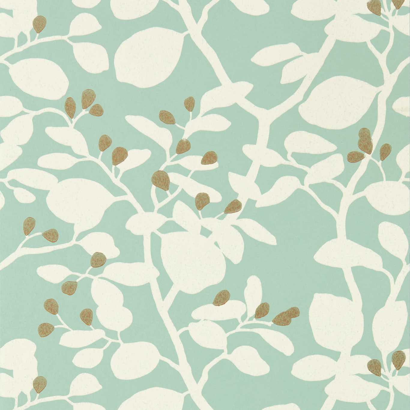 Ardisia Wallpaper - Succulent/Soft Focus/ Gold - Harlequin - HTEW112771 - Morris Wallpaper