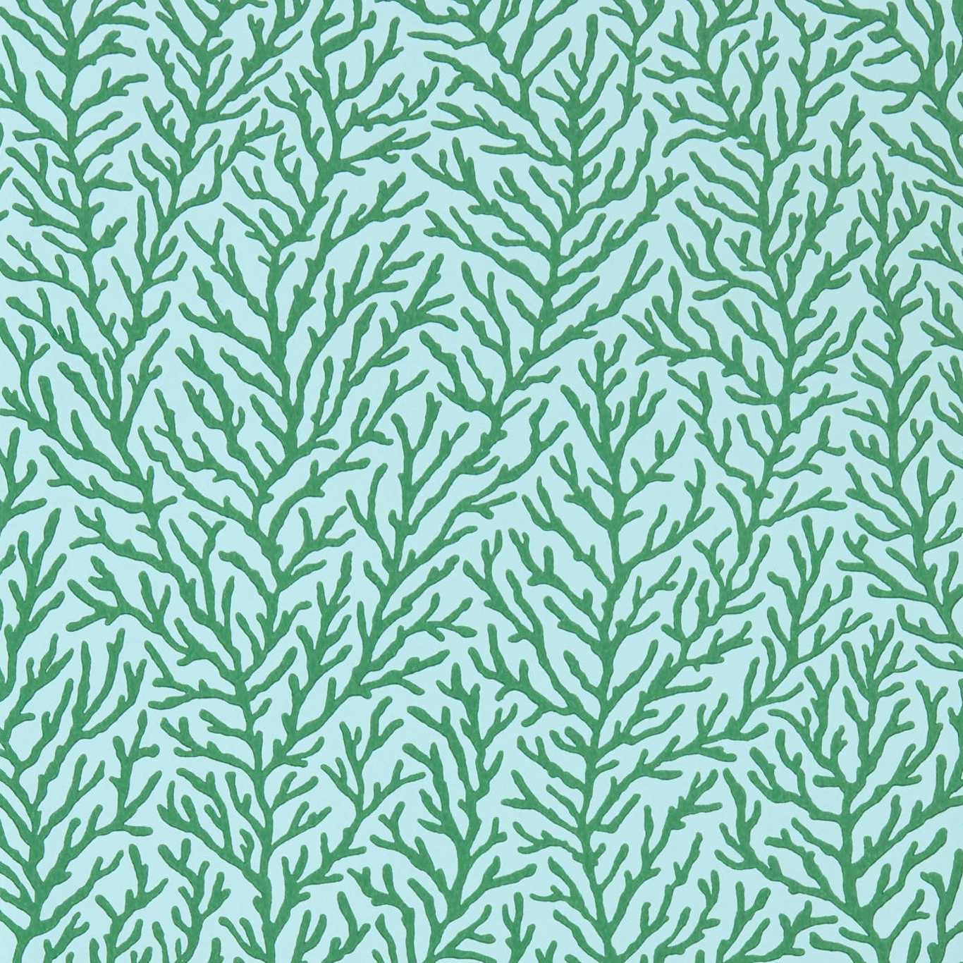 Atoll Wallpaper - Seaglass/Emerald - Harlequin - HTEW112769 - Morris Wallpaper