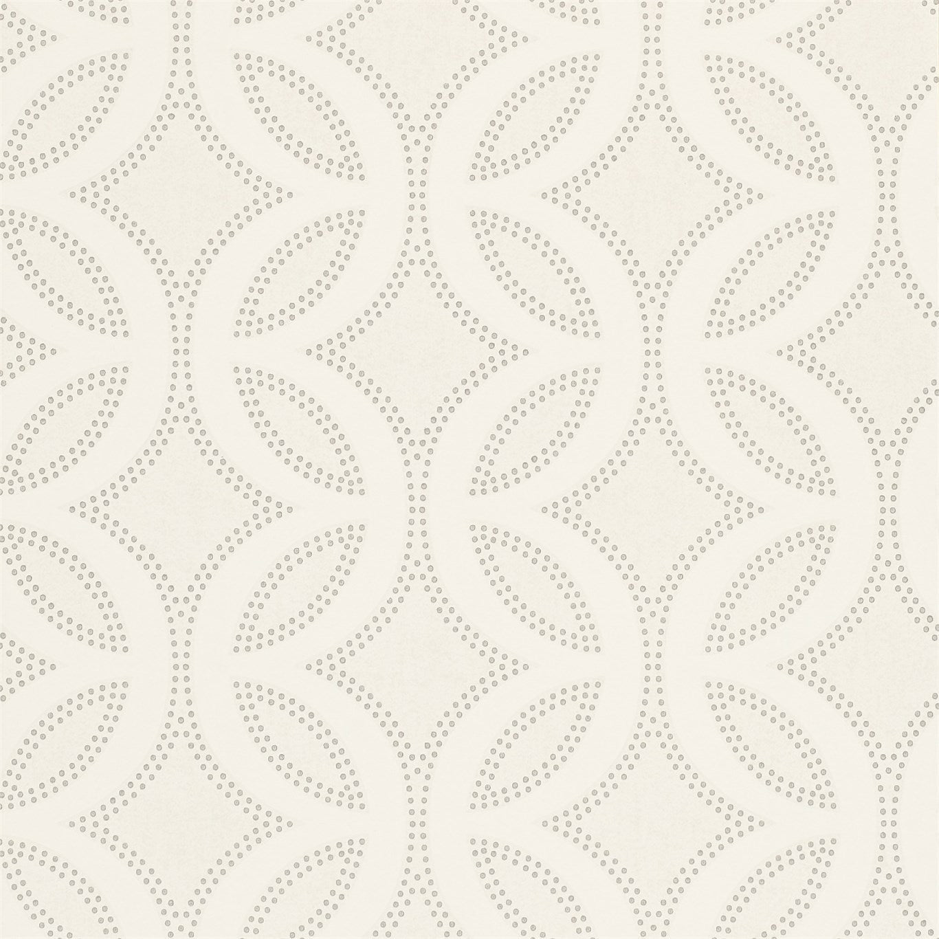 Caprice Wallpaper - Chalk Pearl & Silver - HPOW110594 - Harlequin