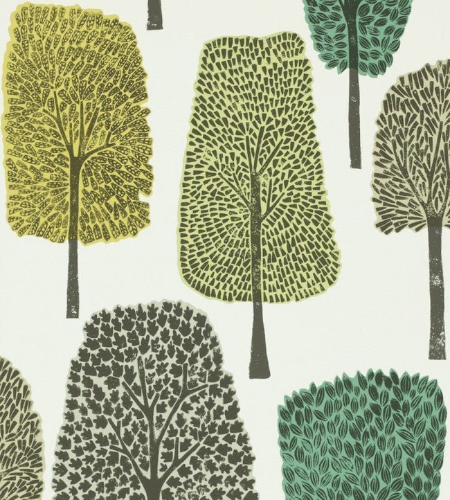 Cedar Wallpaper - Slate / Apple / Ivy - NFIK111083 - Scion