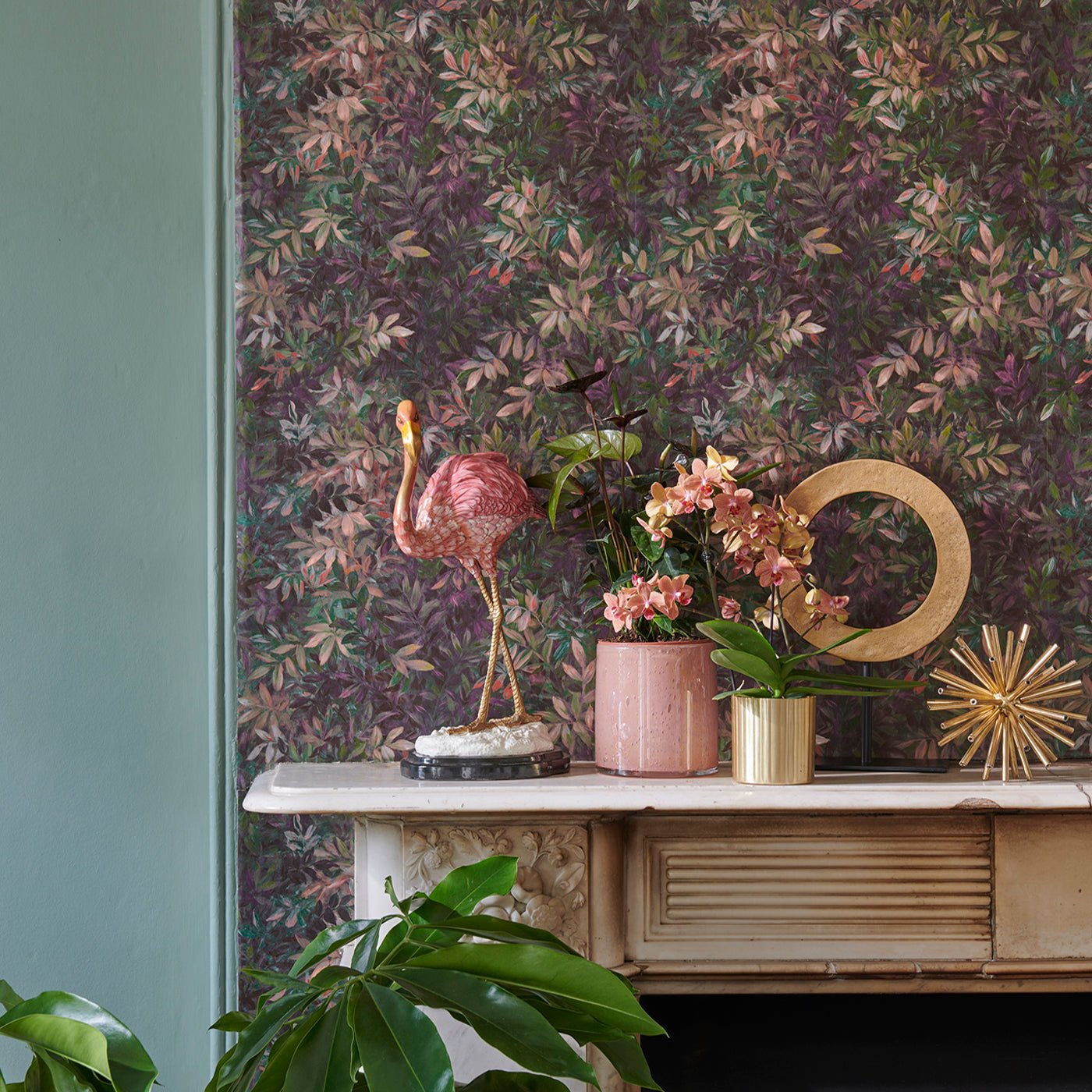Congo Wallpaper - Antique - Clarke & Clarke - W0140/02 - Morris Wallpaper