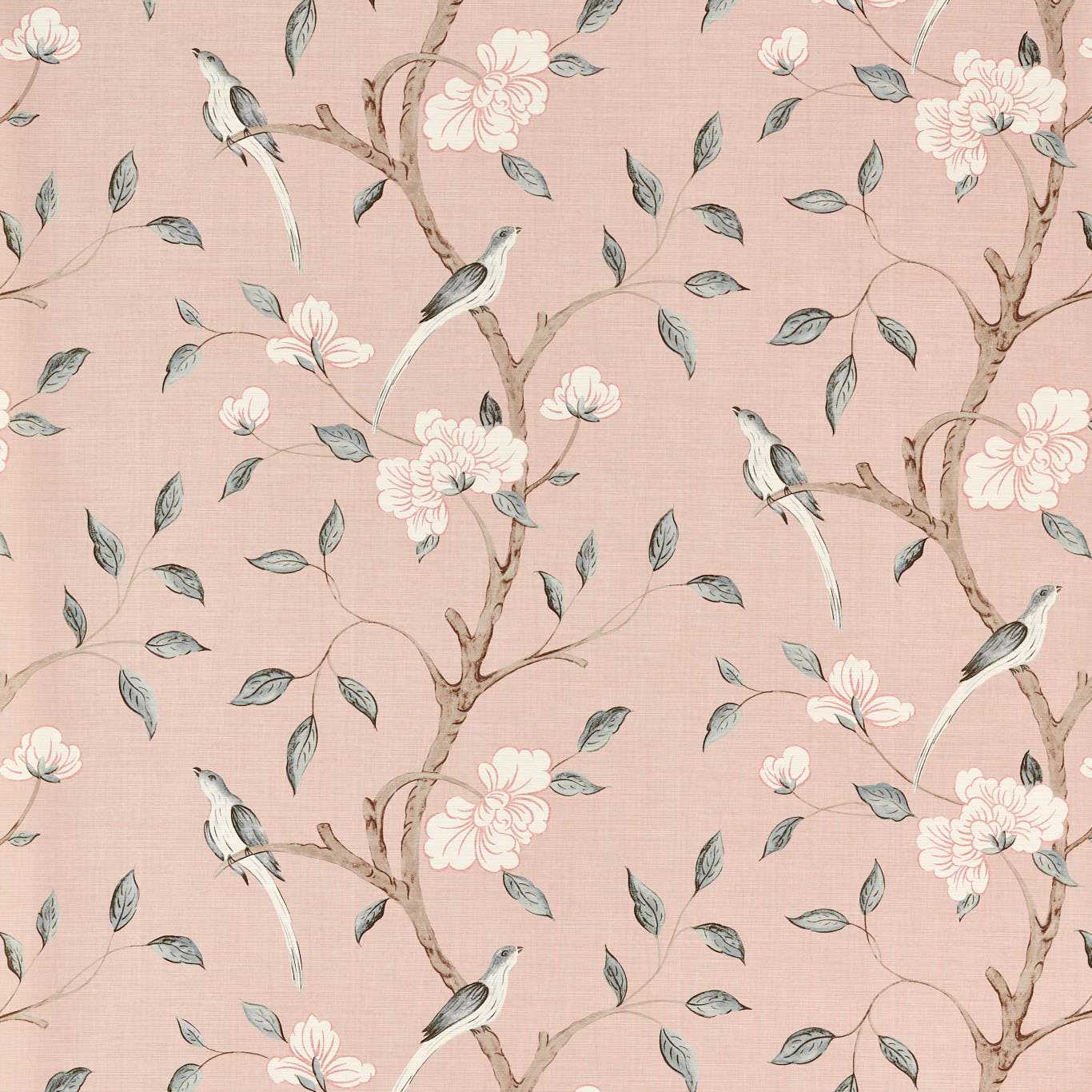 Eleonora Print Wallpaper - Tuscan Pink - Zoffany - ZATW313045 - Morris Wallpaper