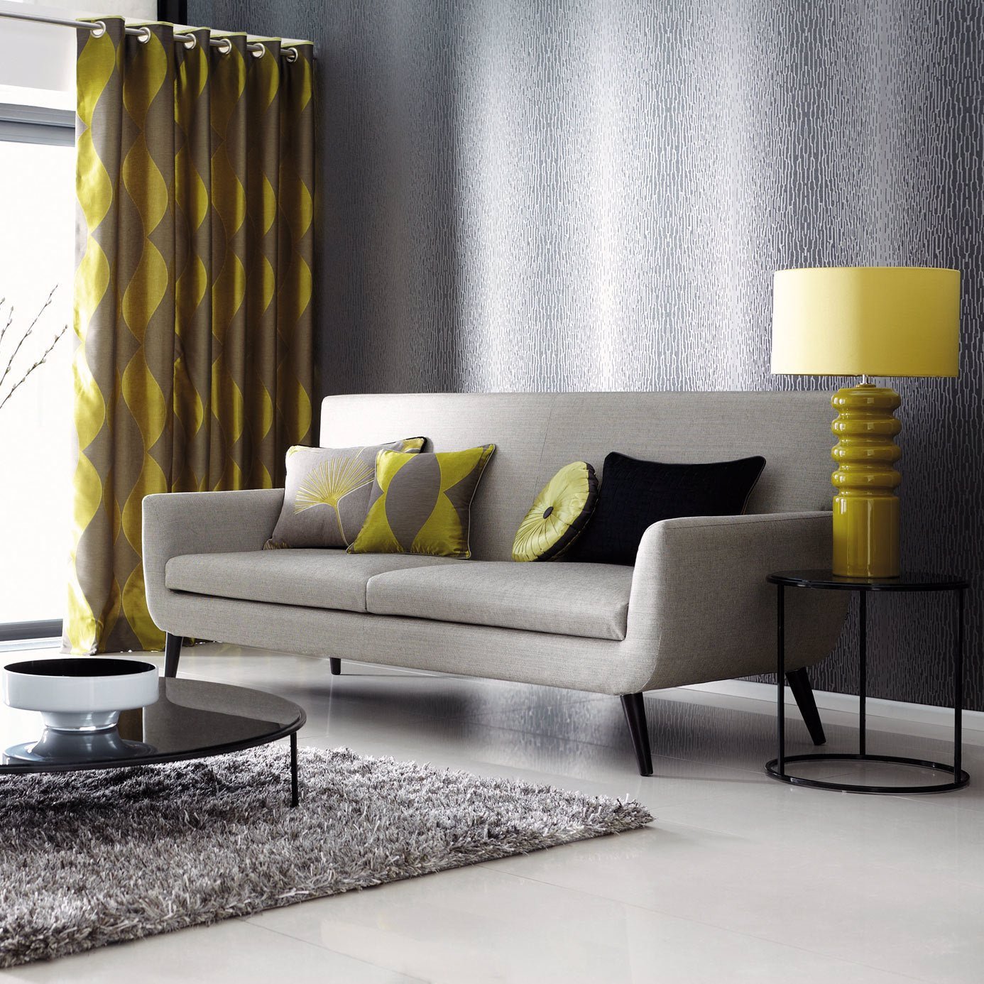 Enigma Wallpaper - Silver Grey & Sparkle - Harlequin - HMOM110101 - Morris Wallpaper