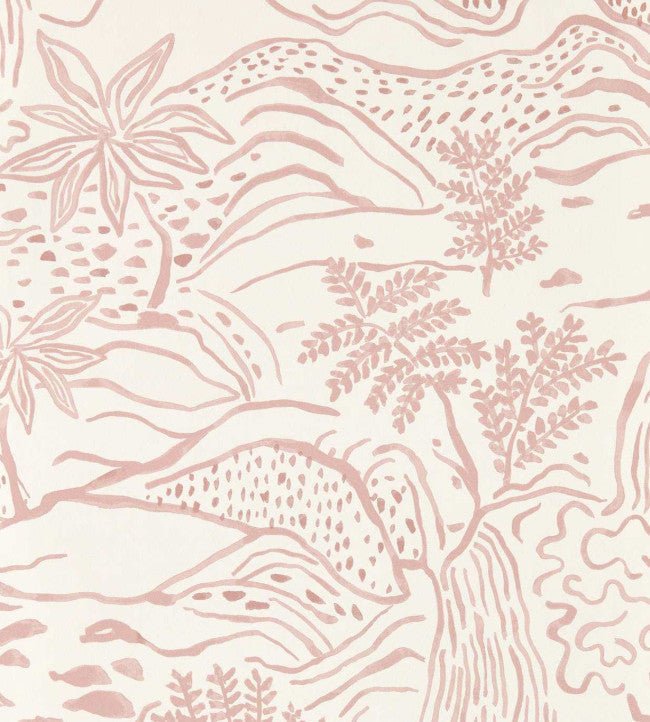 Falling Foss Wallpaper - Dusk Pink - Scion - NSCW113265 - Morris Wallpaper