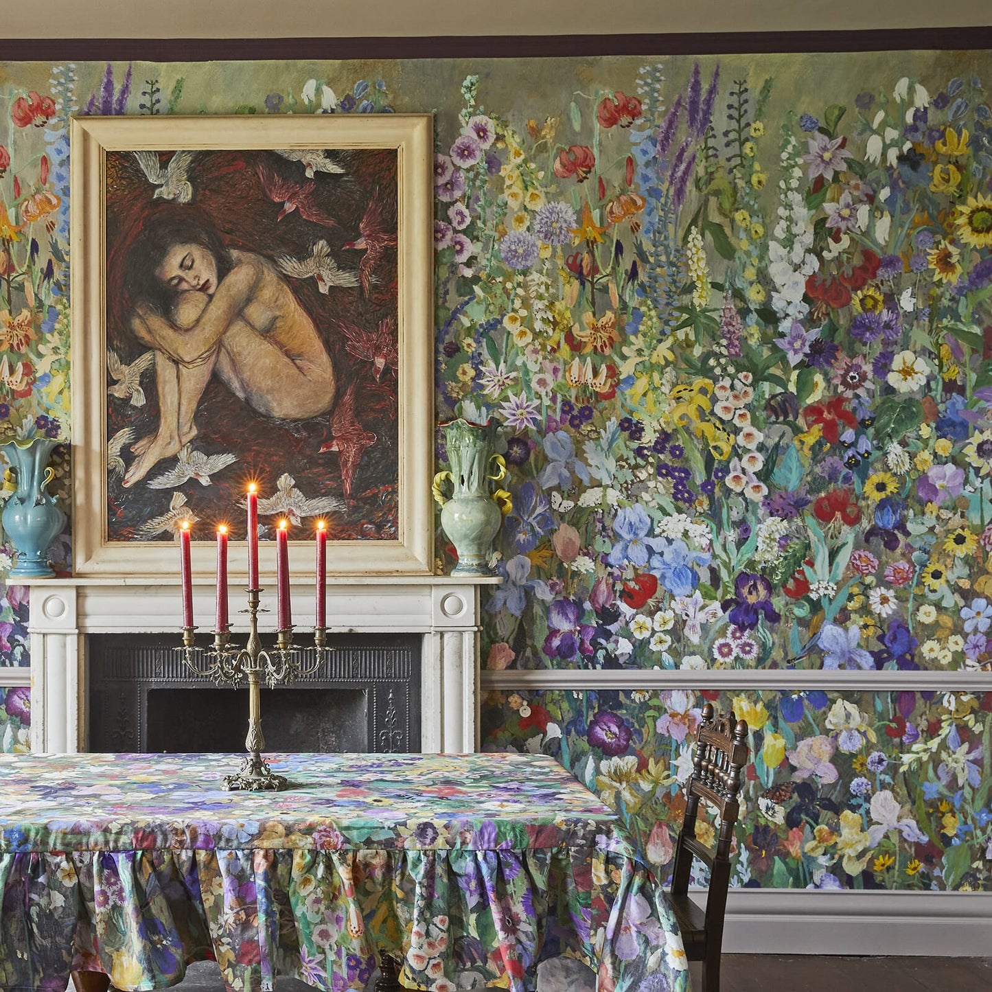 Floribunda Magna Wallpaper - Zenith - House of Hackney - 1-WA-FLB-DI-ZEI-XXX - Morris Wallpaper