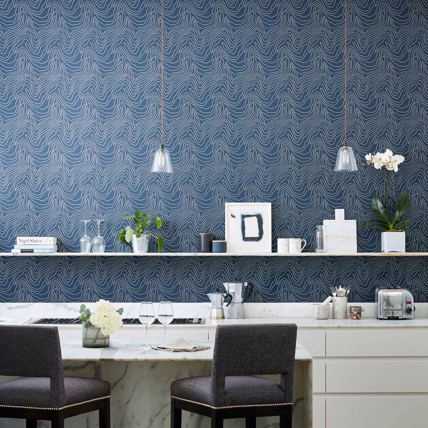 Formation Wallpaper - Moonlight - Harlequin - HMFW111591 - Morris Wallpaper
