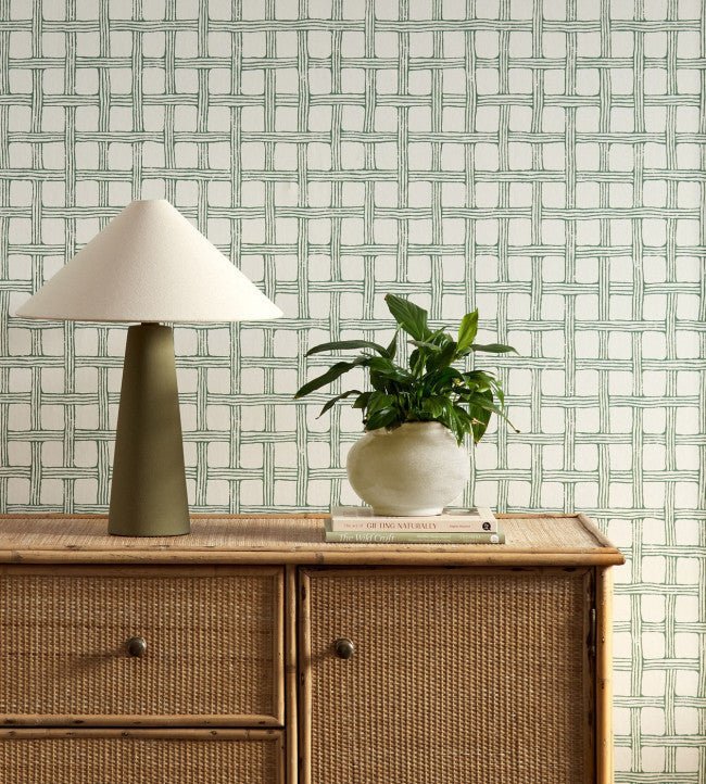 Fretwork Wallpaper - Forest - Scion - NSCW113262 - Morris Wallpaper