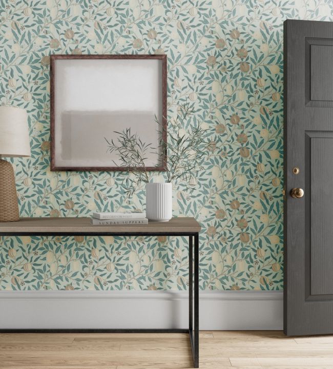 Fruit Wallpaper - Slate/Vellum - 217084 - Morris & Co