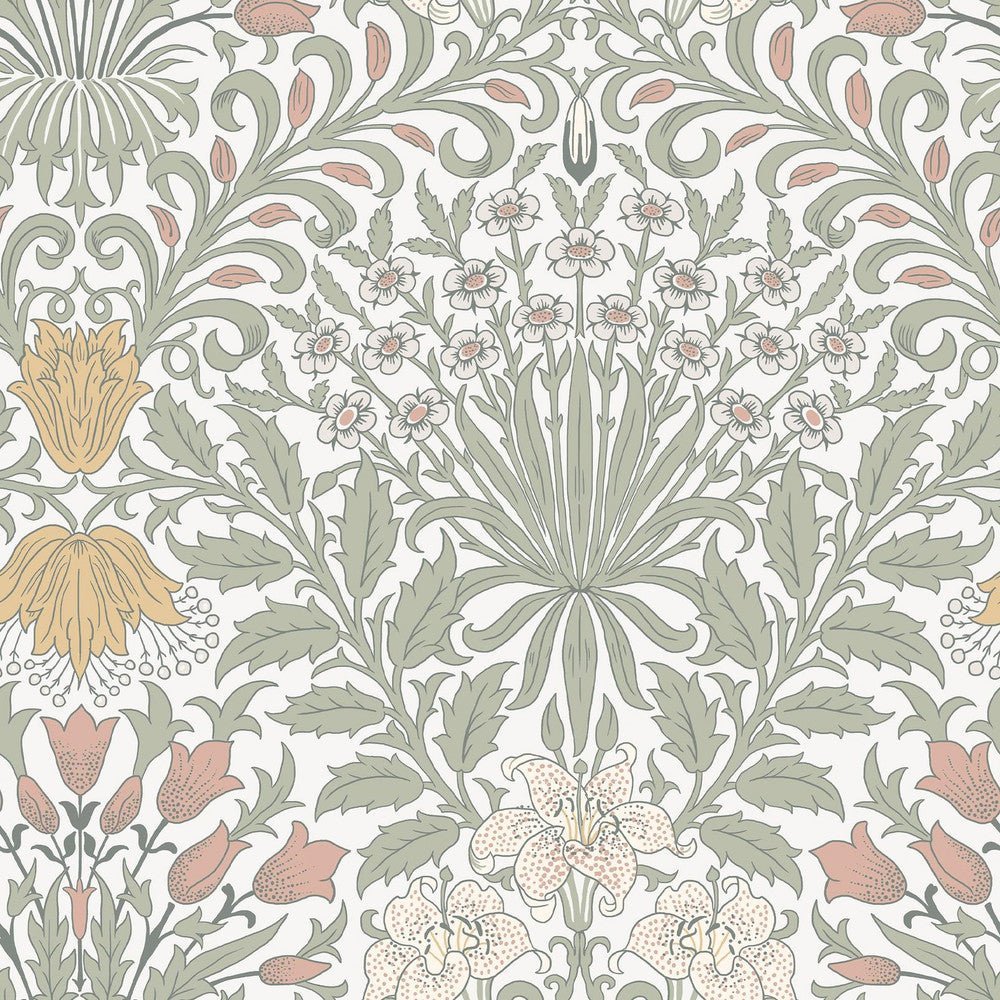 140497 - Garden Wallpaper - Soft Sage - William Morris
