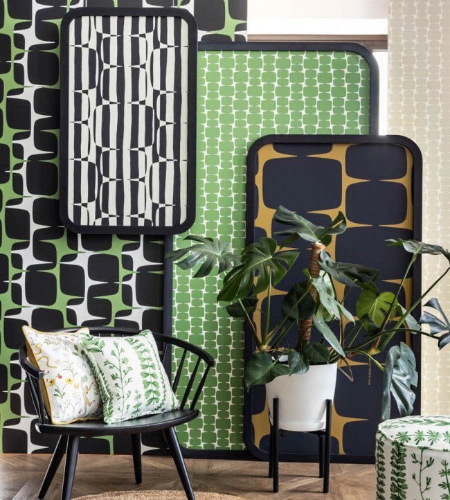 Going Lohko Wallpaper - Juniper / Liquorice - NBIW113036 - Scion