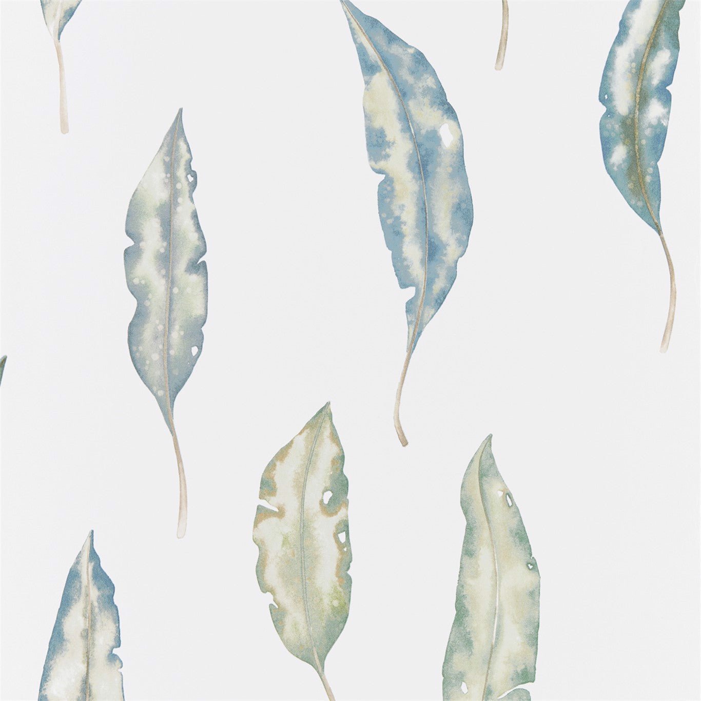 Kinina Wallpaper - Marine/Lime - HANZ111655 - Harlequin