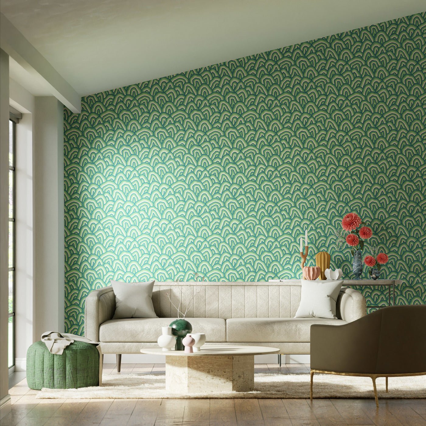 Kumo Wallpaper - Wilderness/Forest - Harlequin - HQN3112927 - Morris Wallpaper
