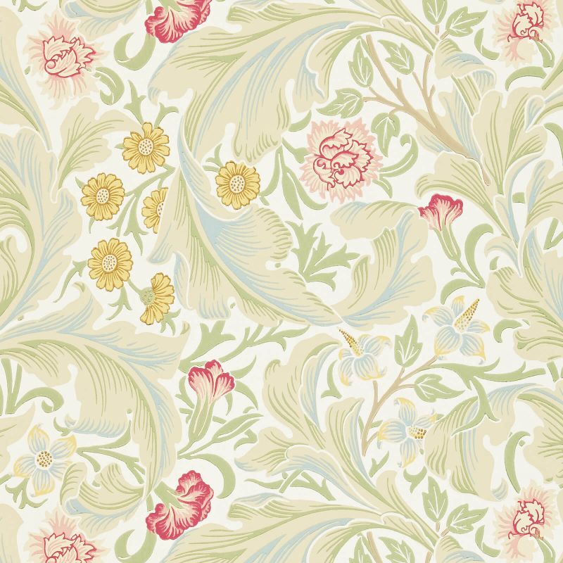 Leicester Wallpaper - Marble/Rose - Morris & Co - 212544 - Morris Wallpaper