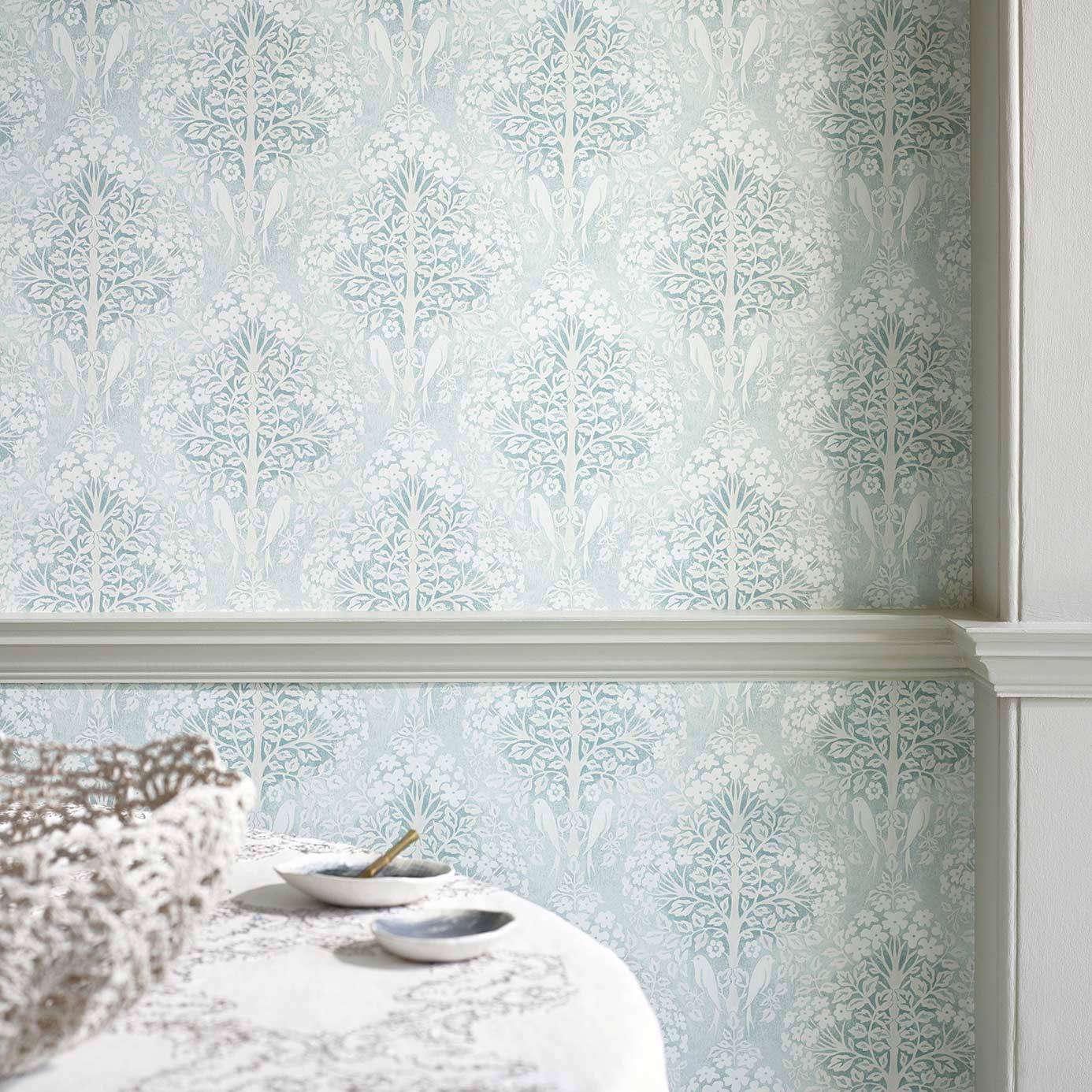 Lerena Wallpaper - Willow - Sanderson - DDAM216400 - Morris Wallpaper
