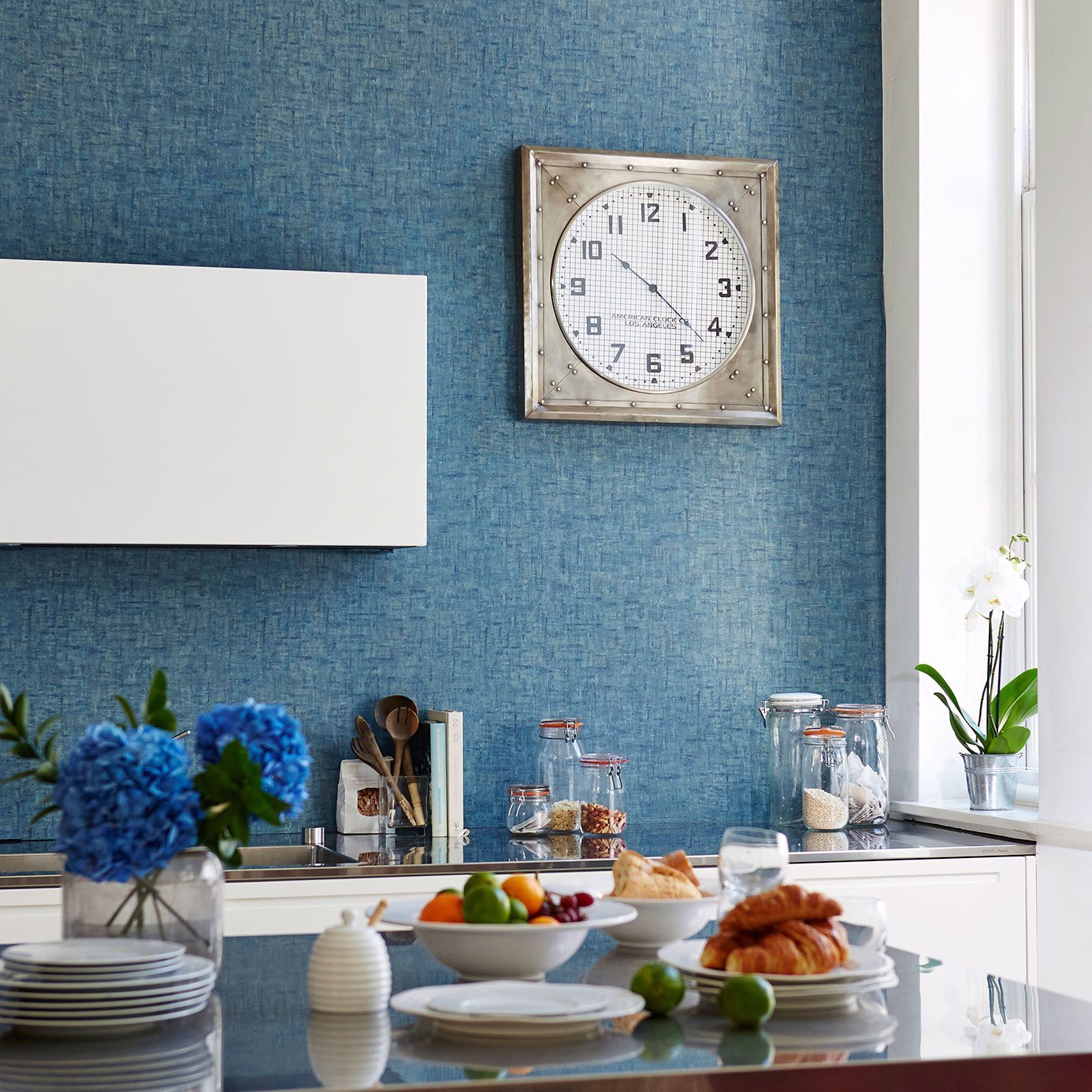 Lienzo Wallpaper - Smoke - Harlequin - HETH111420 - Morris Wallpaper