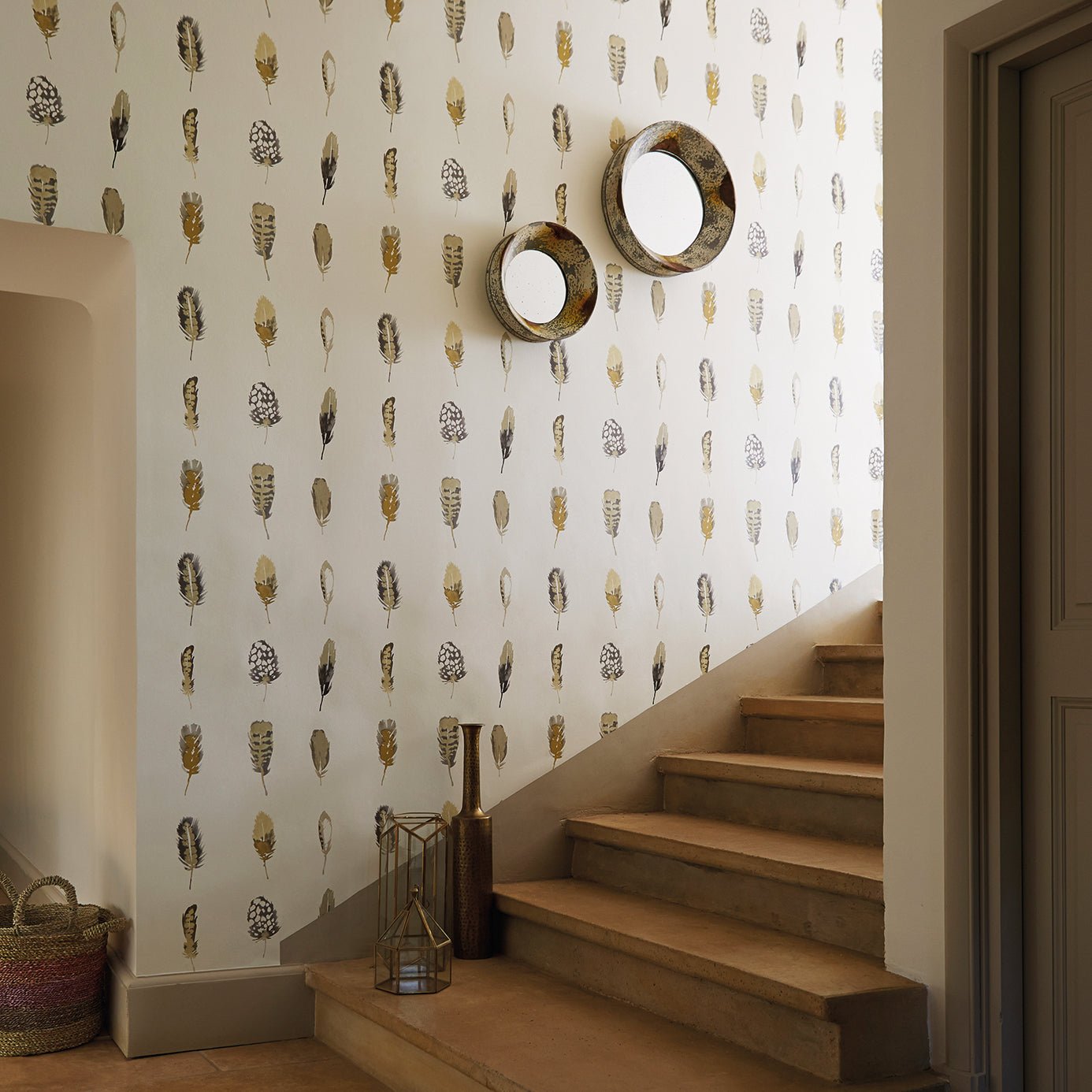 Limosa Wallpaper - Lagoon / Zest / Gooseberry - Harlequin - HAMA111074 - Morris Wallpaper