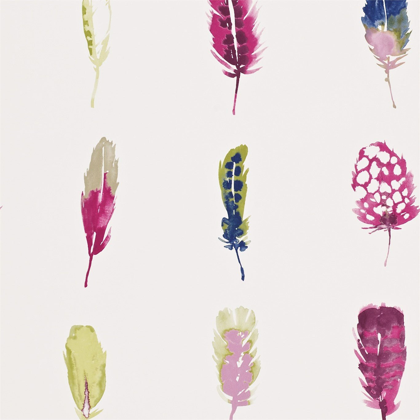 Limosa Wallpaper - Loganberry / Raspberry / Olive - Harlequin - HAMA111076 - Morris Wallpaper