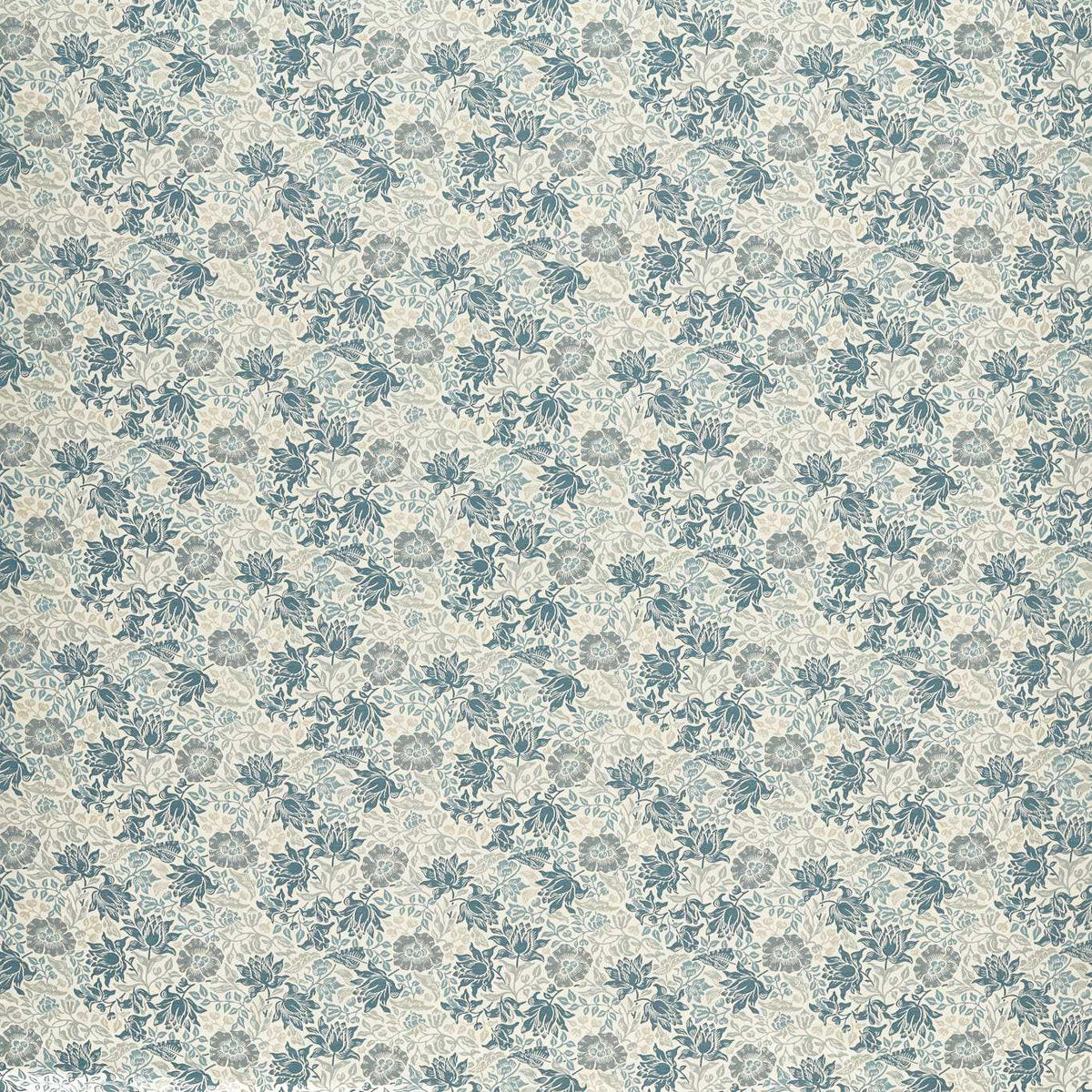 Mallow Jacquard Fabric - Midnight/Denim - F1743/02 - Clarke & Clarke