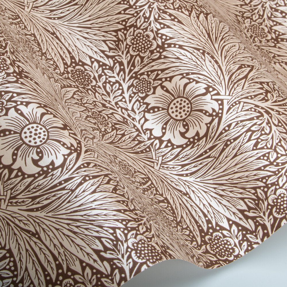 Marigold Wallpaper - Chocolate - 217398 - Morris Wallpaper WD