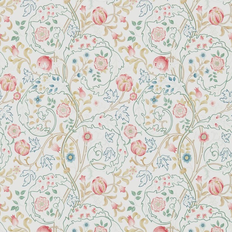 Mary Isobel Wallpaper - Pink/Ivory - Morris & Co - 216839 - Morris Wallpaper