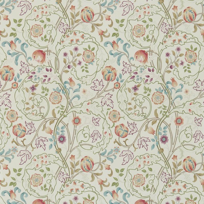 Mary Isobel Wallpaper - Rose/Artichoke - Morris & Co - 214729 - Morris Wallpaper