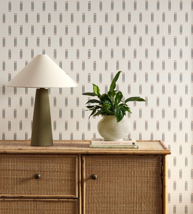 Matchsticks Wallpaper - Slate - Scion - NSCW113279 - Morris Wallpaper