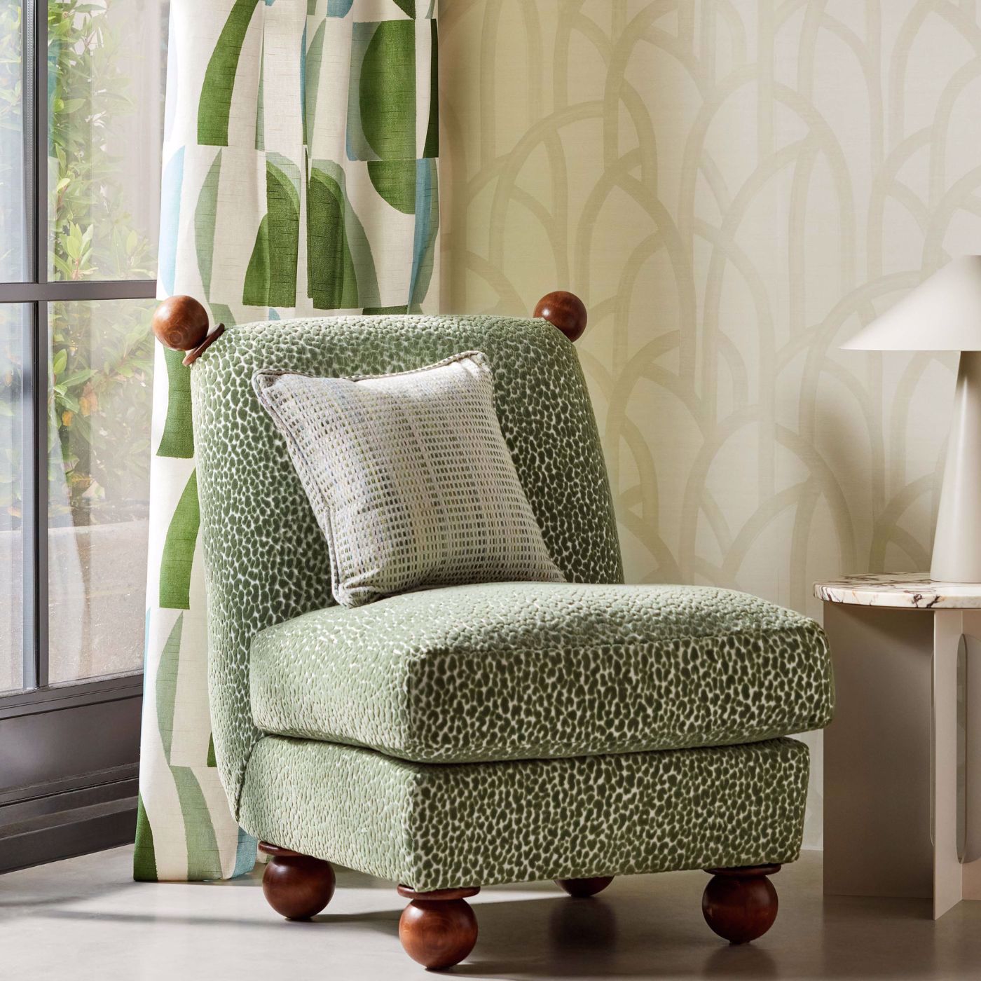 Meso Wallpaper - Linen - Harlequin - HMFW111582 - Morris Wallpaper