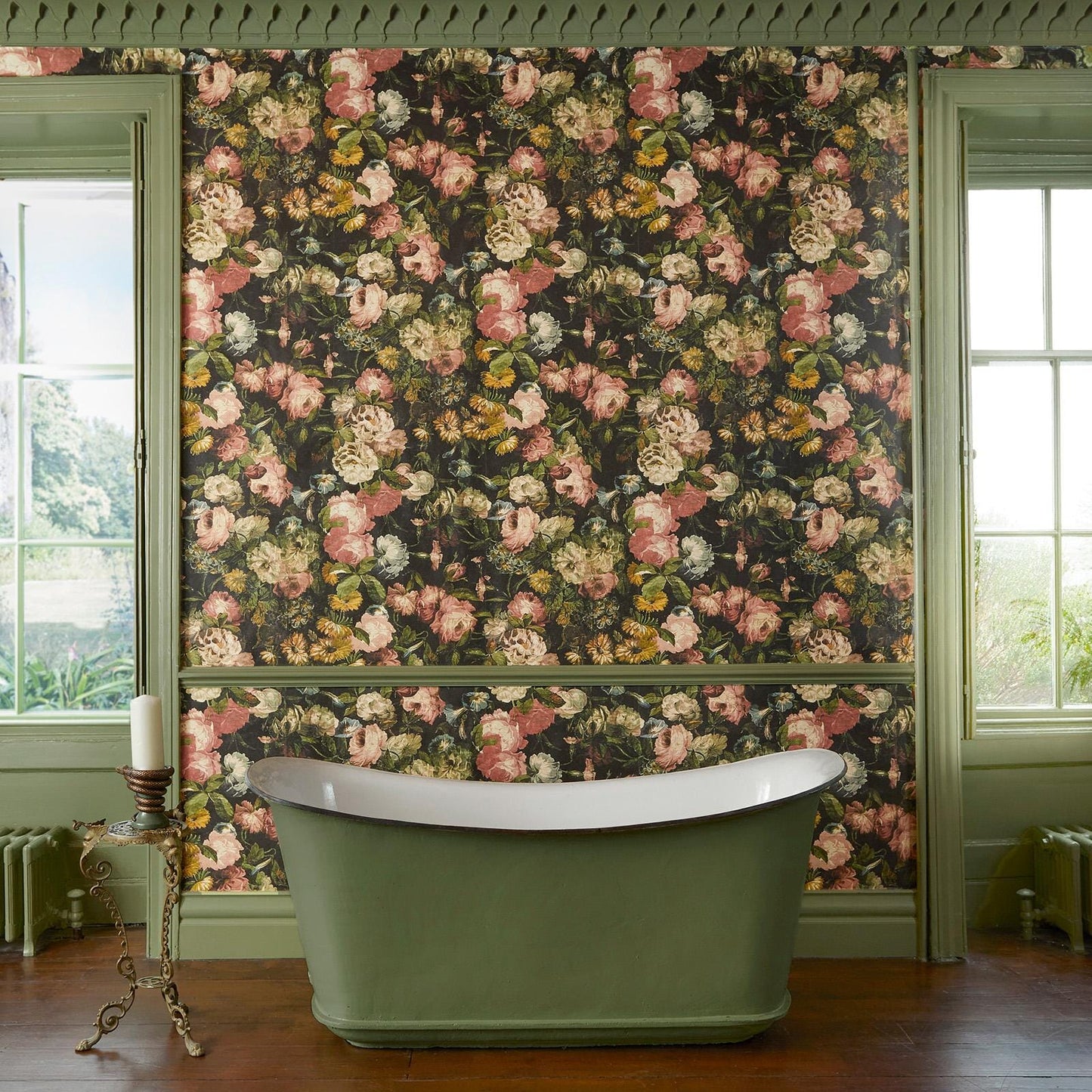Midnight Garden Wallpaper - Multi - House of Hackney - 1-WA-MGD-DI-MUL-XXX - Morris Wallpaper