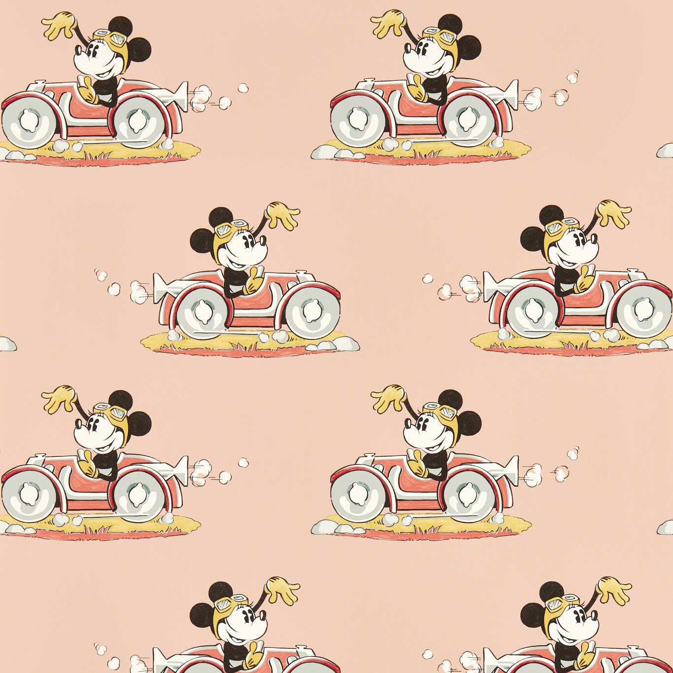 Minnie On The Move Wallpaper - Candy Floss - DDIW217268