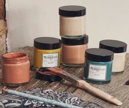 Morris & Co Paint - Fired Biscuit - Eggshell - Sample Pot - Morris Wallpaper