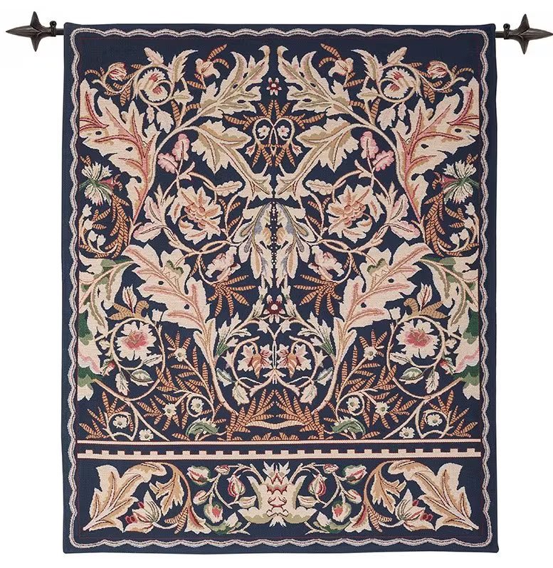 Morris Corinthe Loom Woven Tapestry - 177 x 134 cm - Requires Rod Size 3 - Hines of Oxford - LW1501 - Morris Wallpaper