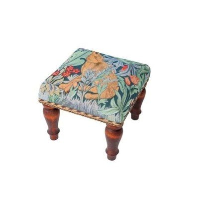 Morris Hare Right Medium Stool - Hines of Oxford - FM485 - Morris Wallpaper